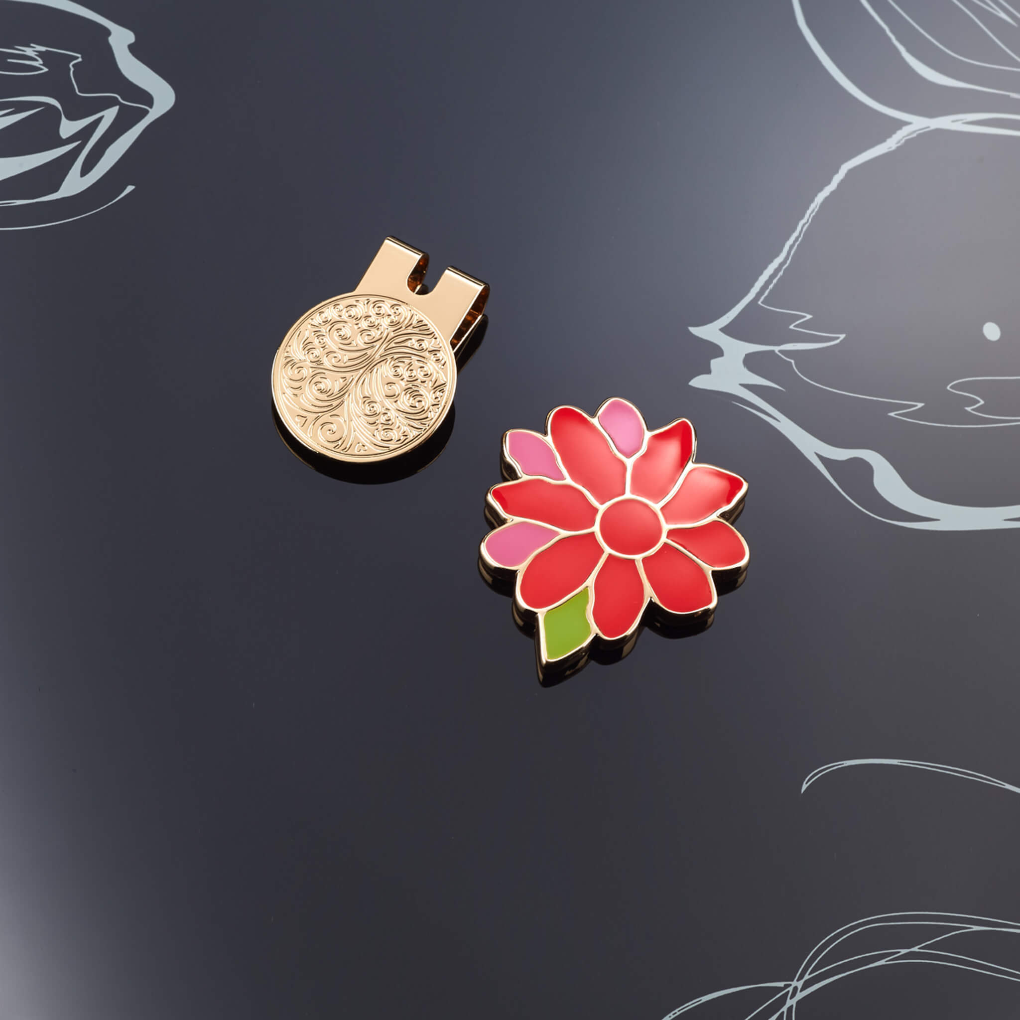 AutoFlex Flower Ball Marker With Gift Box